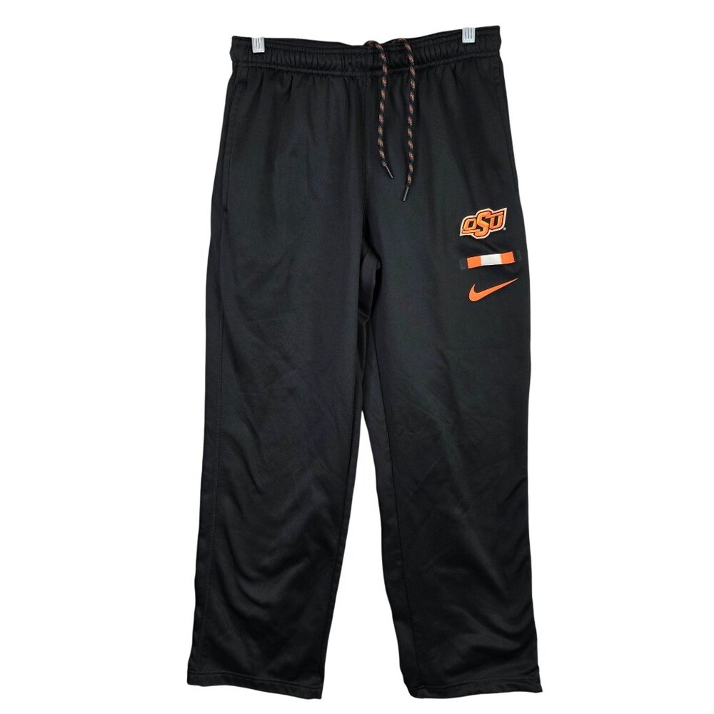 Mens Nike Oklahoma State University OSU Black Dri-Fit Athletic Pants Polyester M